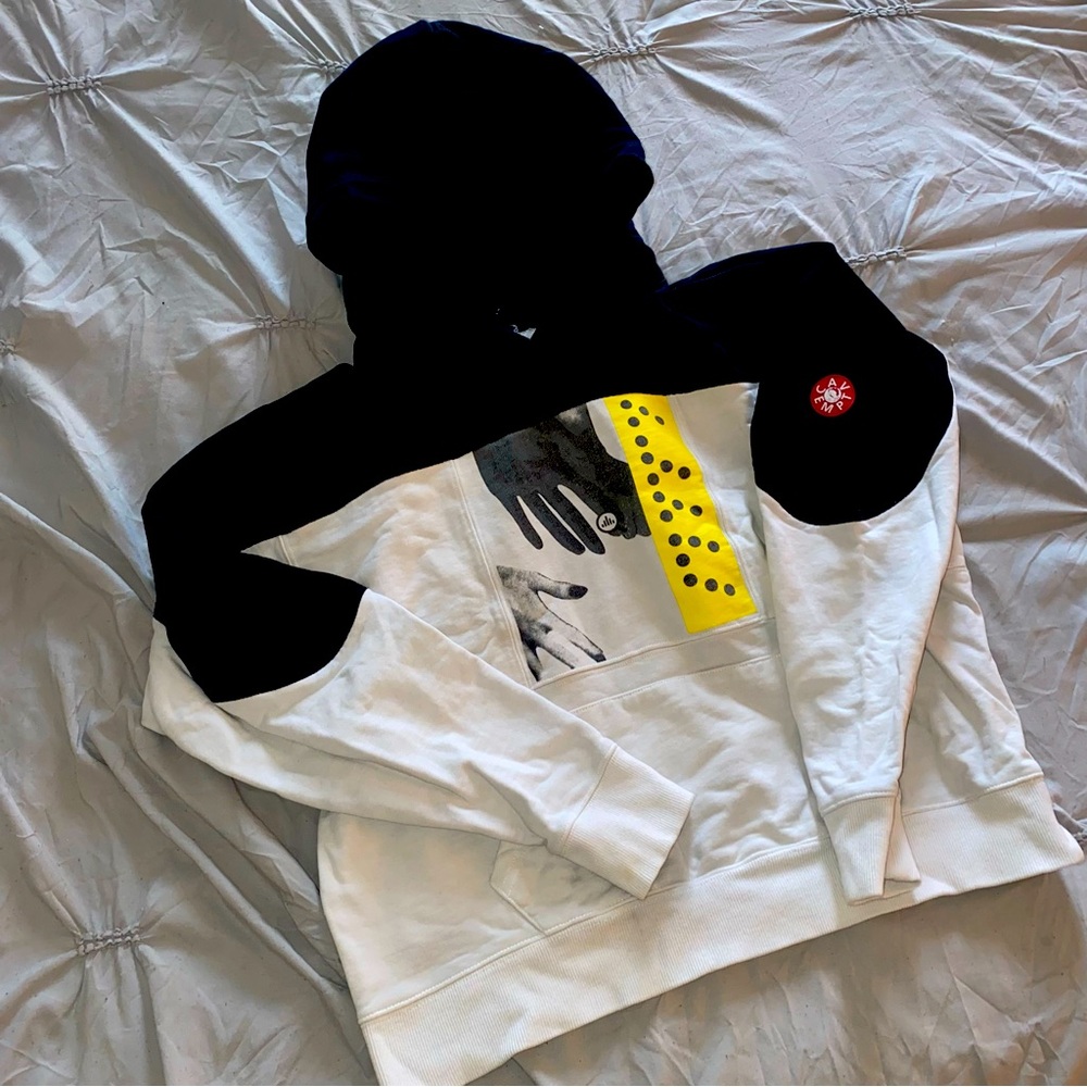 Cav empt black white hands hoodie
